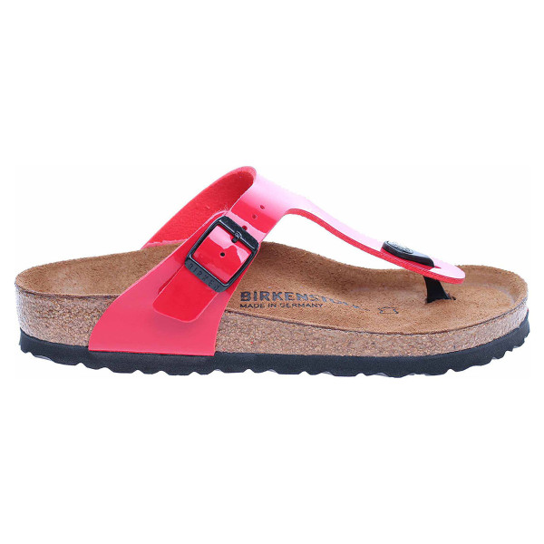 detail Dámske papuče Birkenstock Gizeh 743191 tango red lack