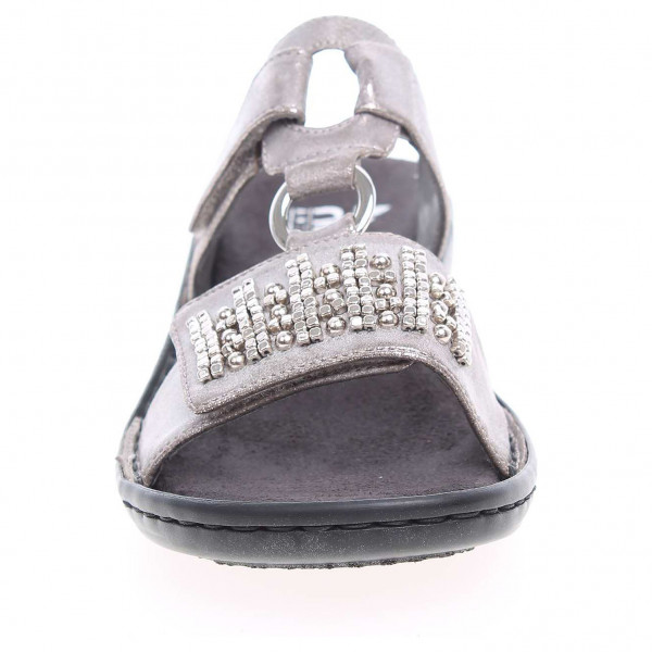 detail Dámske papuče Rieker 608P4-40 stříbrné