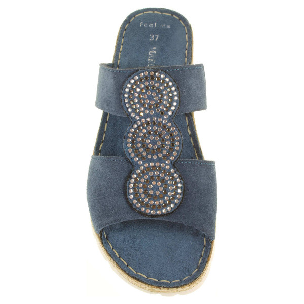 detail Marco Tozzi dámské pantofle 2-27200-28 modré