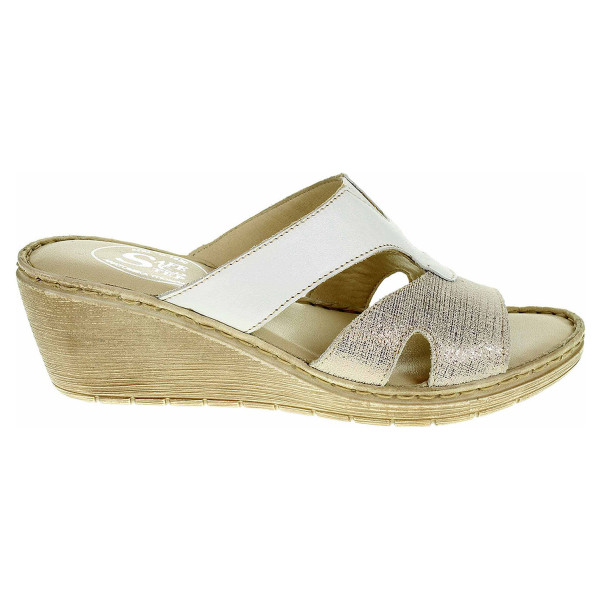 detail Dámske papuče Safe Step 68724 white shiny-white