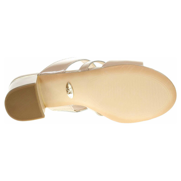 detail Dámske papuče Caprice 9-27201-24 beige patent