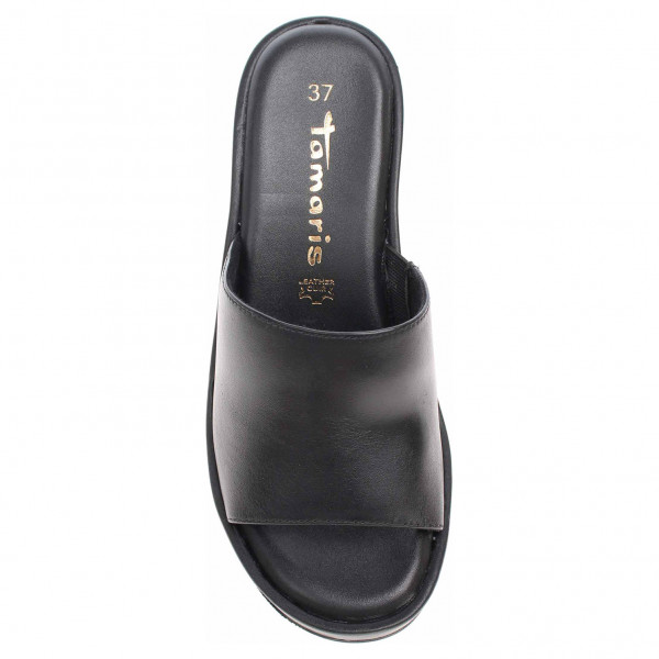 detail Dámske papuče Tamaris 1-27245-38 black leather