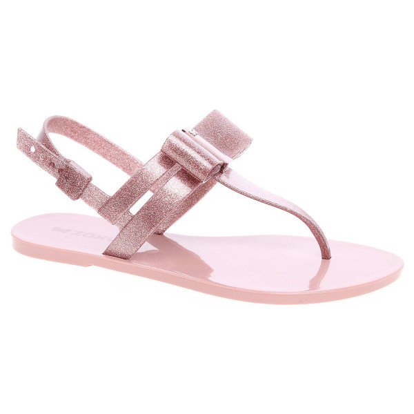 detail Dámske sandále Zaxy plážové 17201 90290 glitter rose
