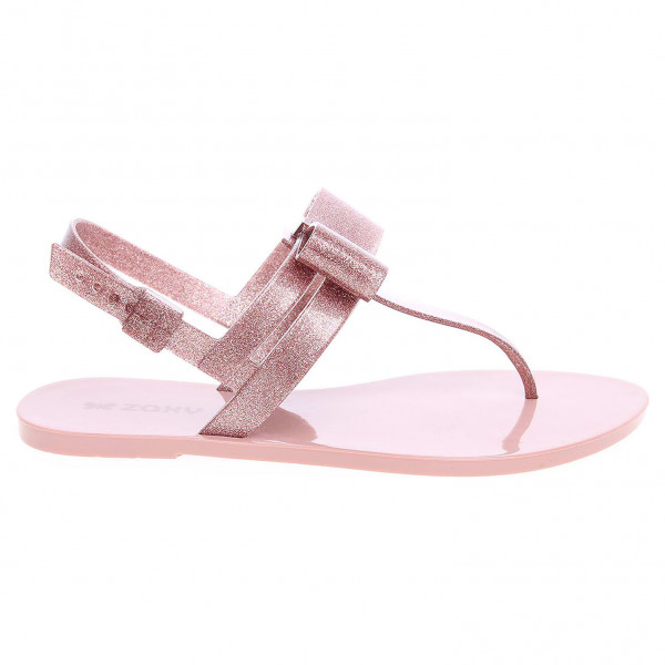 detail Dámske sandále Zaxy plážové 17201 90290 glitter rose