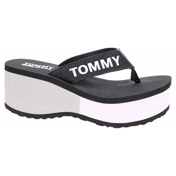 detail Dámske plážové papuče Tommy Hilfiger EN0EN00469 990 black