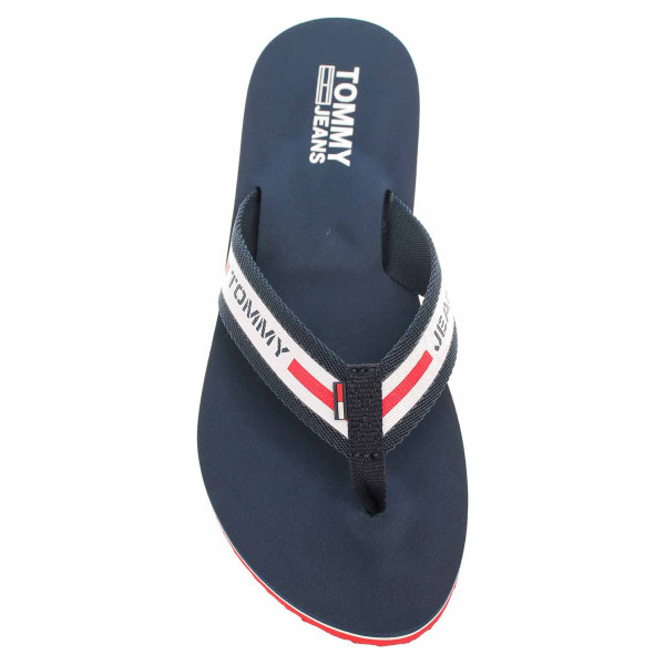 detail Dámske plážové papuče Tommy Hilfiger EN0EN00859 C87 twilight navy