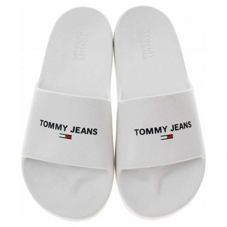 Dámske plážové papuče Tommy Hilfiger EN0EN01817 YBL ecru