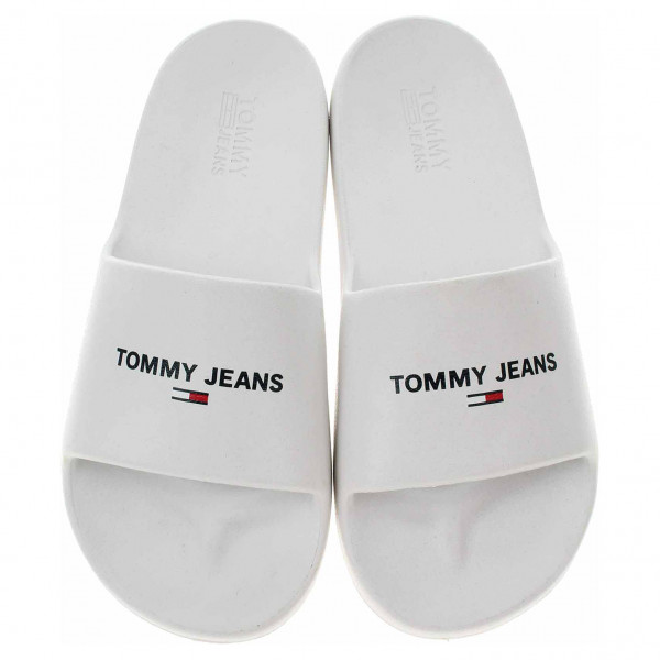 detail Dámske plážové papuče Tommy Hilfiger EN0EN01817 YBL ecru