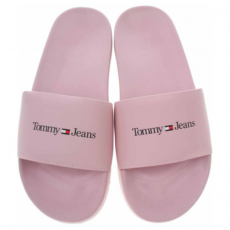 Dámske plážové papuče Tommy Hilfiger EN0EN02107 TH2 Misty Pink