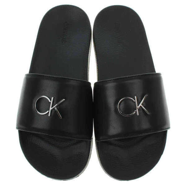 detail Dámske plážové papuče Calvin Klein HW0HW01509 Ck Black