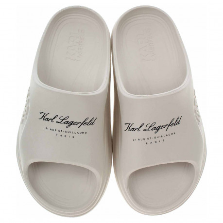 Dámske plážové papuče Karl Lagerfeld KL85007 VGT Off White