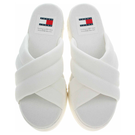 Dámske papuče Tommy Hilfiger EN0EN02465 Ecru