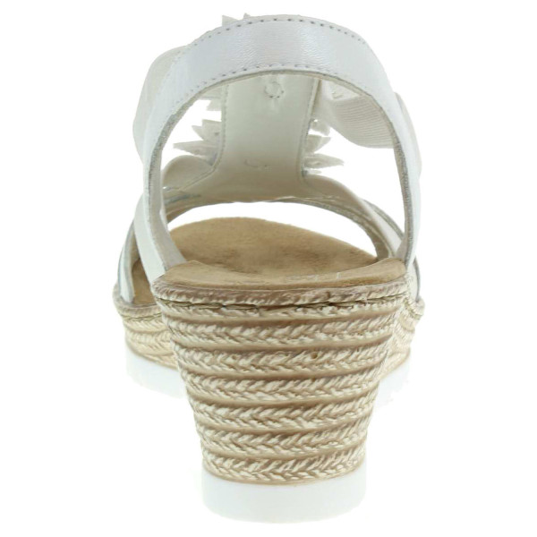 detail Rieker dámské sandály 61949-80 bílé