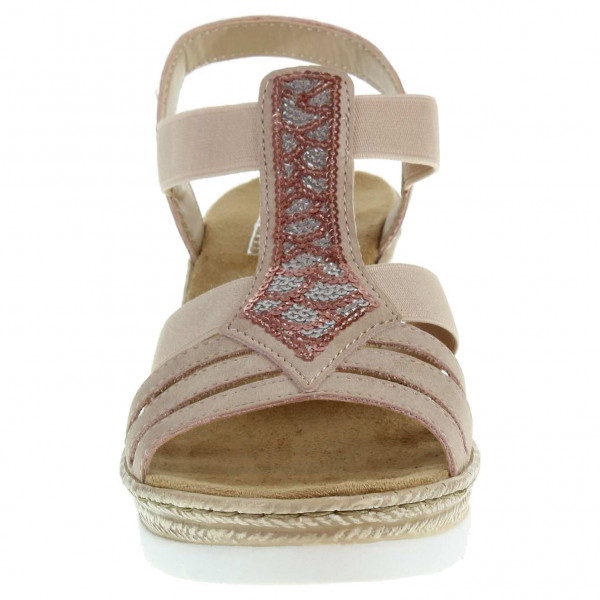 detail Dámske sandále Rieker 61913-31 rosa