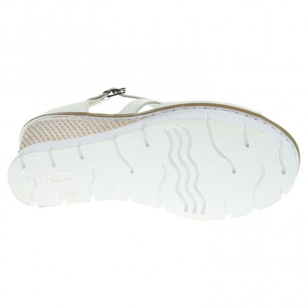 detail Dámske sandále Rieker 68548-80 bílé