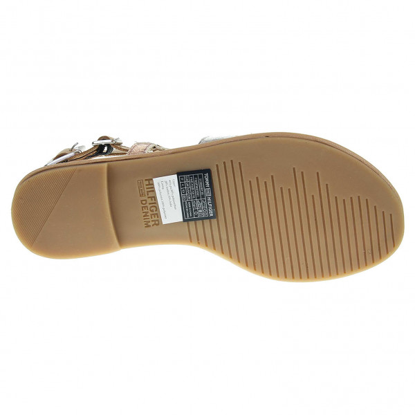 detail Tommy Hilfiger dámské sandály FW0FW01001 S1385USY 3S zlaté
