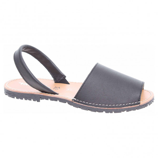 detail Tamaris dámsé sandále 1-28916-30 black leather