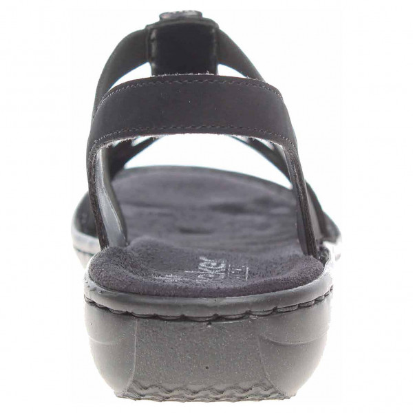 detail Dámske sandále Rieker 60806-00 schwarz