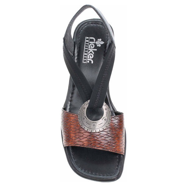 detail Dámske sandále Rieker 62662-25 braun kombi