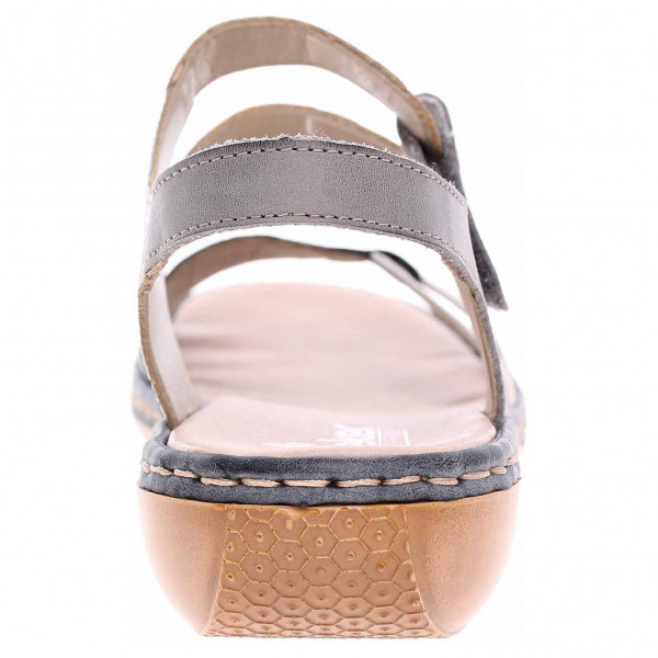 detail Dámske sandále Rieker 65969-42 grau kombi