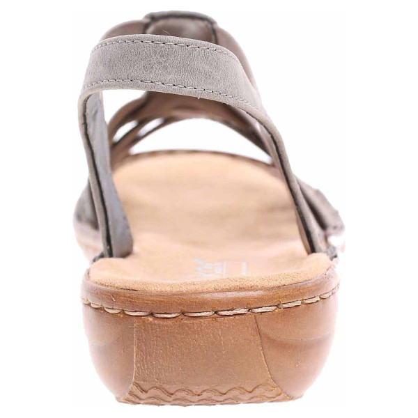 detail Dámske sandále Rieker 60800-42 grau
