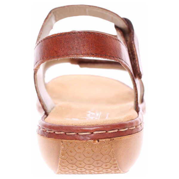 detail Dámske sandále Rieker 659C7-24 braun
