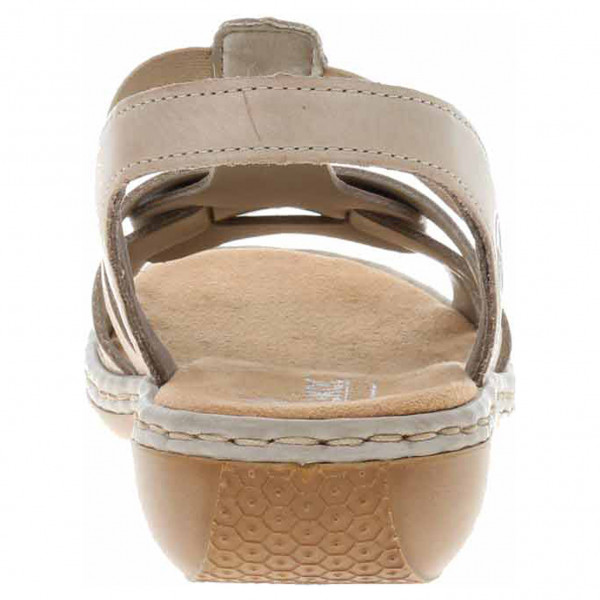 detail Dámske sandále Rieker 65918-62 beige
