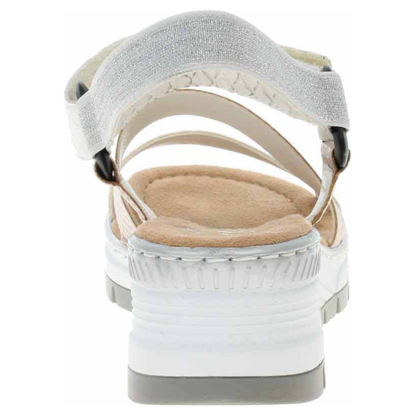 detail Dámske sandále Rieker 66401-90 metallic