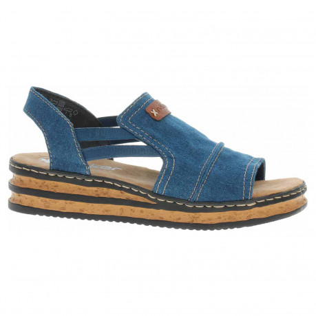 Dámske sandále Rieker 62982-12 blau