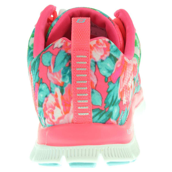 detail Skechers Wildflowers hot pink-multi