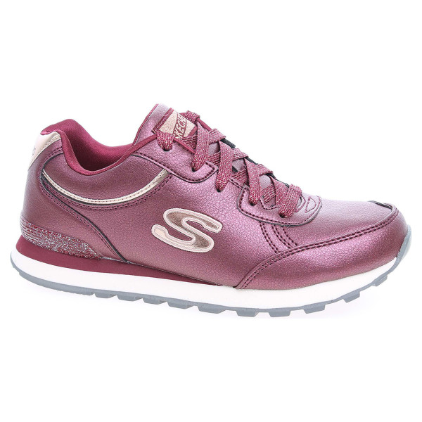 detail Skechers Shimmers burgundy