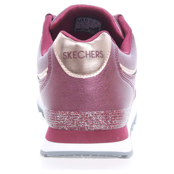 detail Skechers Shimmers burgundy