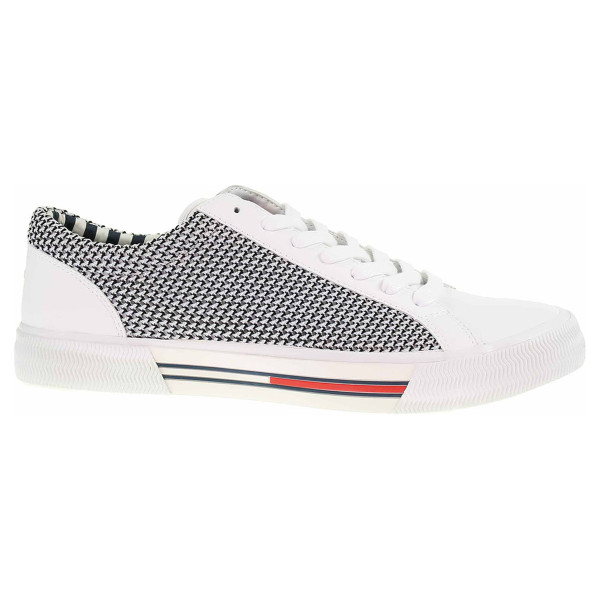 detail Pánske poltopánky Tommy Hilfiger EM0EM00199 100 white