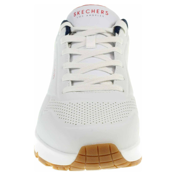 detail Skechers Uno - Stand On Air white-navy-red