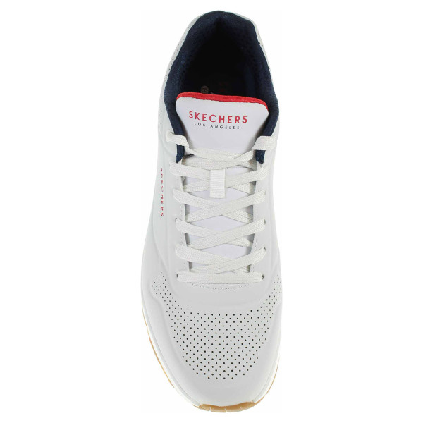 detail Skechers Uno - Stand On Air white-navy-red