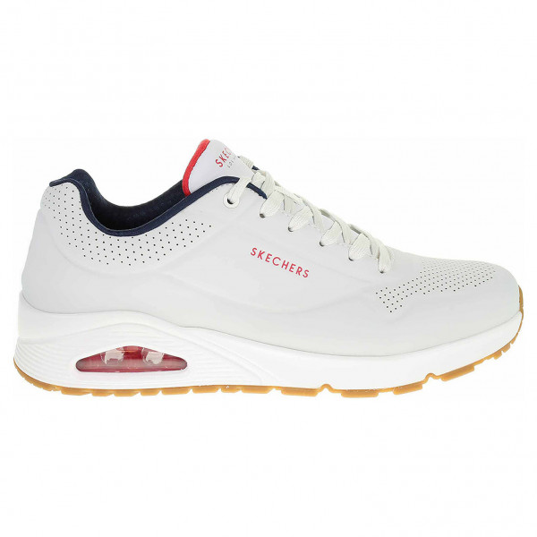 detail Skechers Uno - Stand On Air white-navy-red