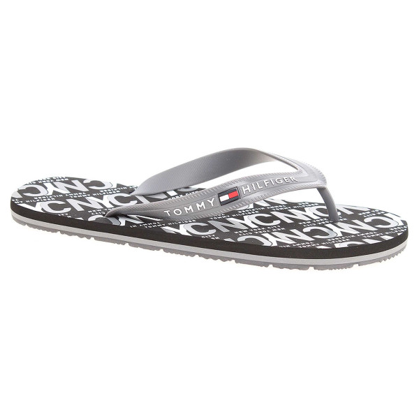 detail Pánske plážové papuče Tommy Hilfiger FM0FM01361 steel grey