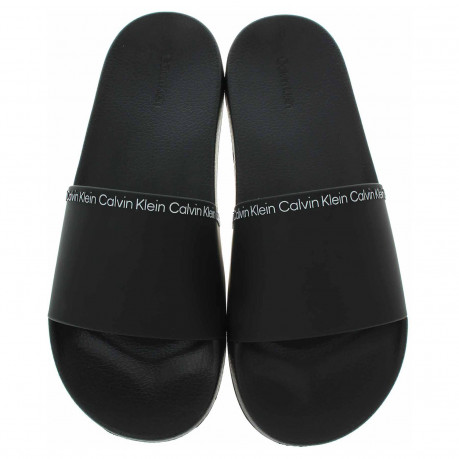 Pánske plážové papuče Calvin Klein HM0HM00981 Ck Black