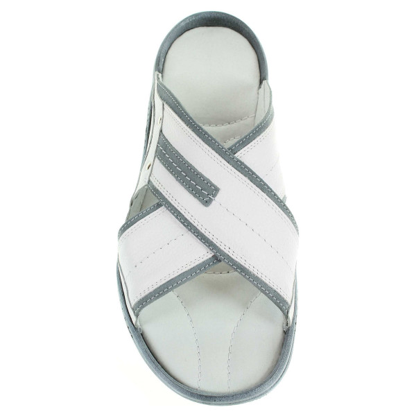 detail Pánské pantofle EF 192 bílá-šedá