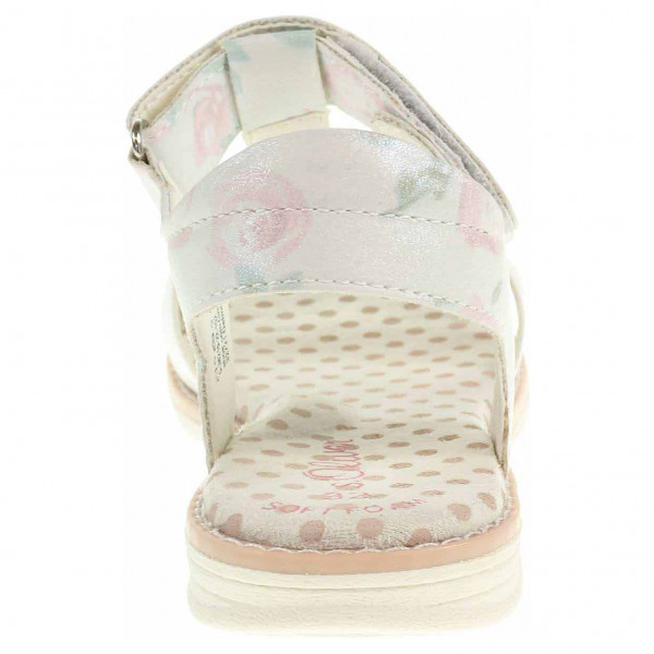 detail Dívčí sandále s.Oliver 5-38210-22 white-flower