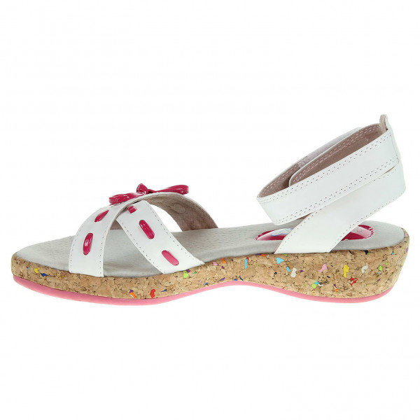 detail Dívčí sandále Peddy PU-518-33-06 bílá-růžová