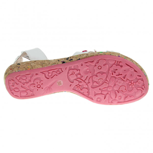 detail Dívčí sandále Peddy PU-518-33-06 bílá-růžová