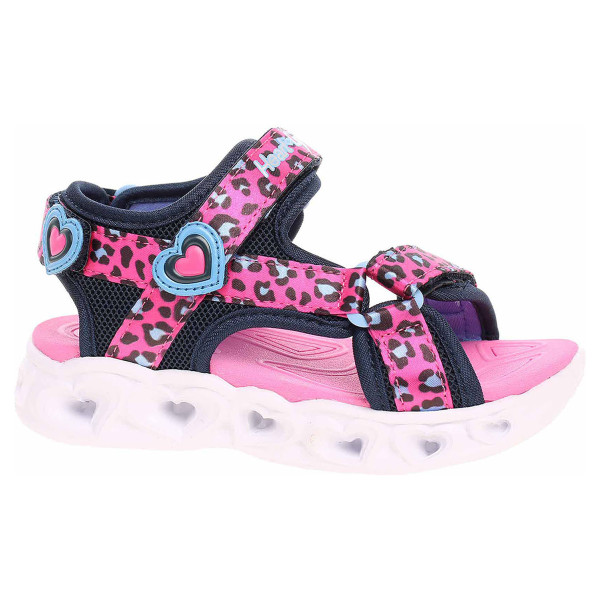 detail Skechers S Lights - Heart Lights Sandals - Sawy Cat hot pink-blue