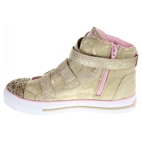 detail Skechers Crisscross Craze gold-pink