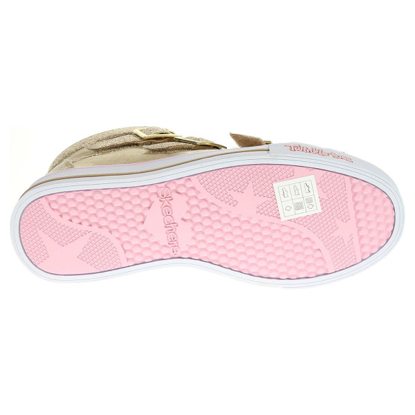 detail Skechers Crisscross Craze gold-pink