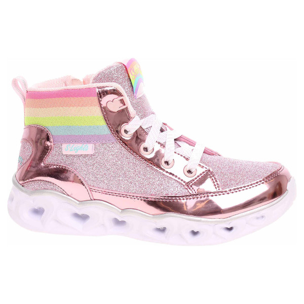 detail Skechers S Lights-Heart Lights - Rainbow Diva pink