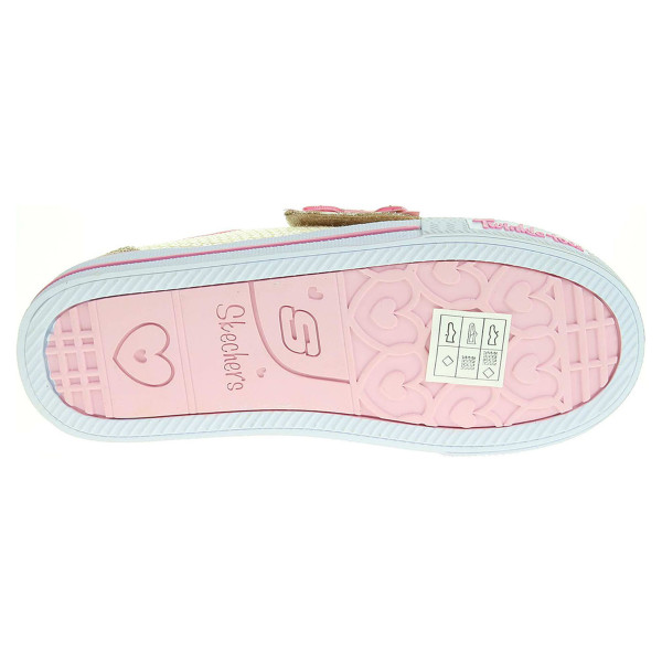 detail Skechers S Lights-Shuffles - Itsy Bitsy gold-pink