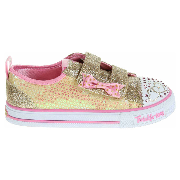 detail Skechers S Lights-Shuffles - Itsy Bitsy gold-pink