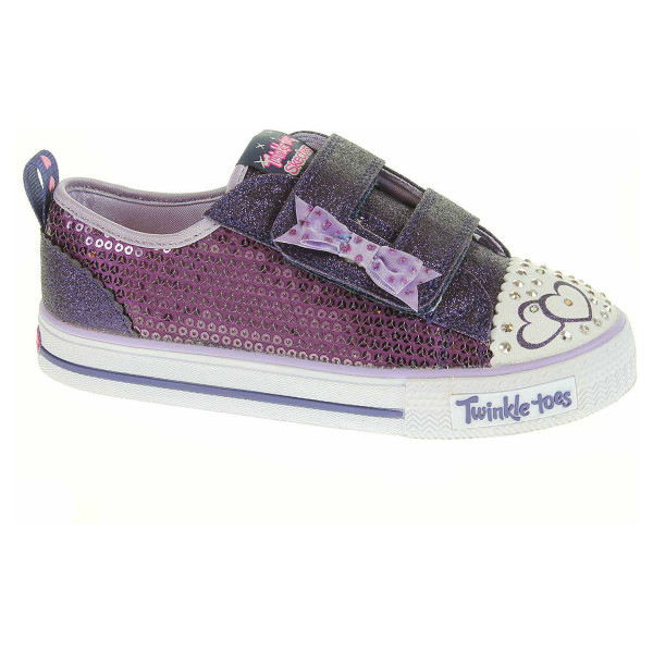 detail Skechers S Lights-Shuffles - Itsy Bitsy purple-blue