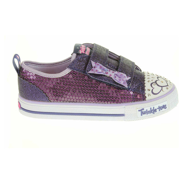 detail Skechers S Lights-Shuffles - Itsy Bitsy purple-blue